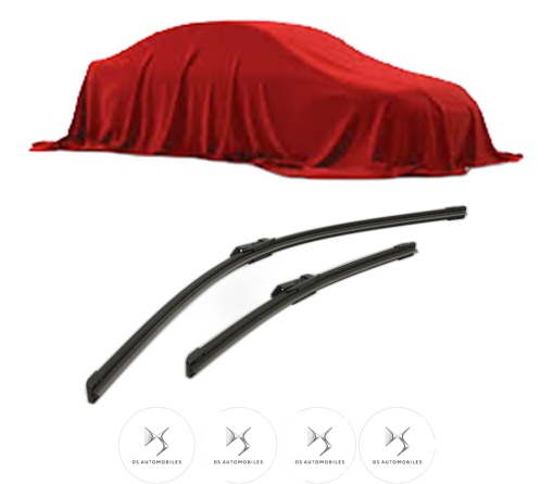 Set stergatoare DS DS 7 (J4_, JC_) din 2022, pentru parbriz auto, 2 bucati, Bosch Aerotwin, din cauciuc siliconat rezistent, 4 Stickere Auto DS