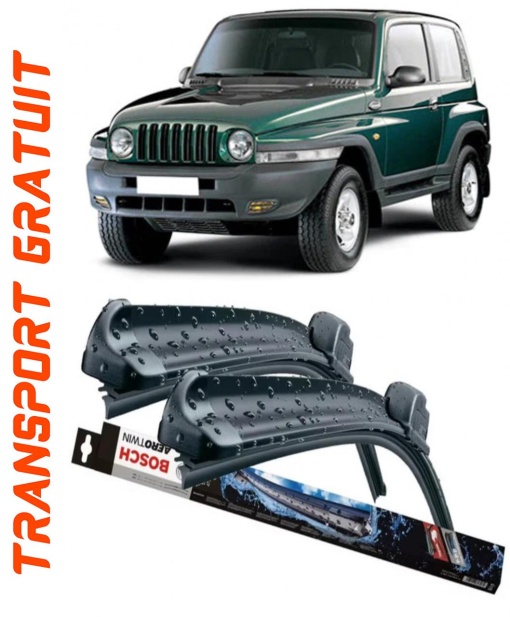 Ssangyong Korando Cabrio Set 2 stergatoare parbriz Bosch Bosch Aerotwin 45 cm/45 cm compatibile cu Ssangyong Korando Cabrio (Kj) din 1997-2006 (45 cm / 45 cm)
