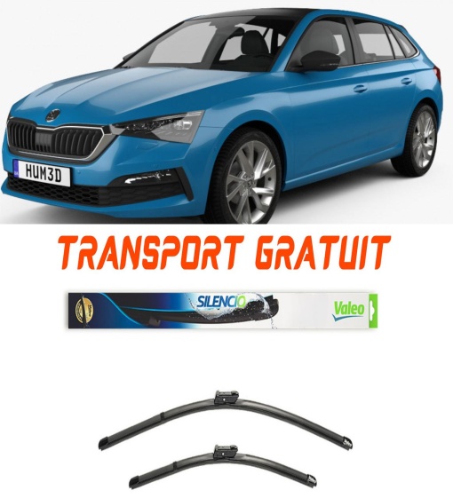 Stergatoare Skoda Scala Set 2 stergatoare parbriz Valeo 600/475mm pentru Skoda SCALA (NW1) (2019) (65 cm / 45 cm)