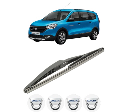 Stergator lamela spate DACIA LODGY (JS_) din 2012, pentru luneta auto, Bosch Twin, din cauciuc siliconat rezistent, 4 Stickere Auto DACIA