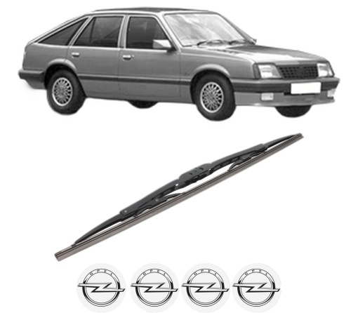 Stergator lamela spate OPEL ASCONA C Hatchback (J82) din 1981 - 1988, pentru luneta auto, Bosch Twin, din cauciuc siliconat rezistent, 4 Stickere Auto OPEL