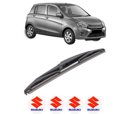 Stergator lamela spate SUZUKI CELERIO (LF) din 2014, pentru luneta auto, Bosch Twin, din cauciuc siliconat rezistent, 4 Stickere Auto SUZUKI