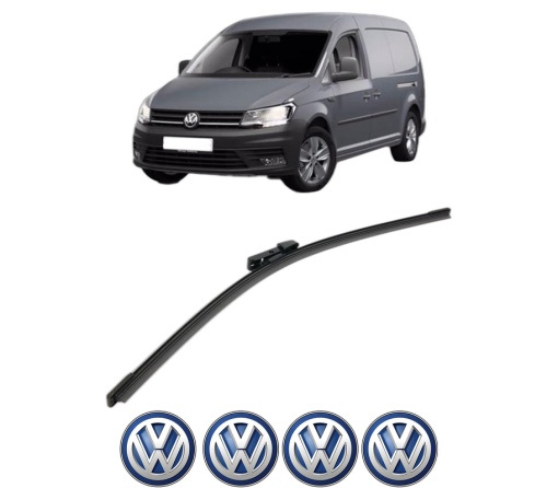 Stergator lamela spate Volkswagen CADDY IV MPV (SAB, SAJ) din 2015 - 2020, pentru luneta auto, Bosch Aerotwin, din cauciuc siliconat rezistent, 4 Stickere Auto VW