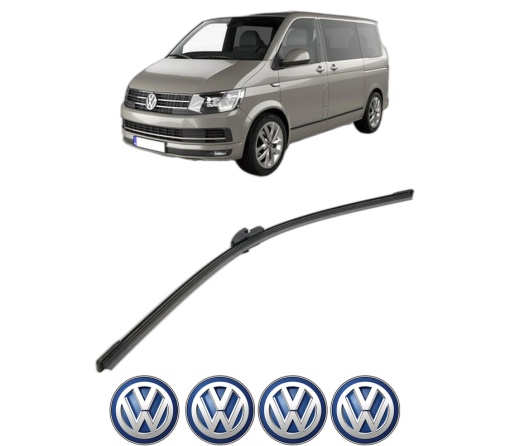 Stergator lamela spate Volkswagen MULTIVAN T5 (7HM, 7HN, 7HF, 7EF, 7EM, 7EN) din 2003 - 2015, pentru luneta auto, Bosch Aerotwin, din cauciuc siliconat rezistent, 4 Stickere Auto VW