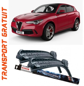 Alfa Romeo StelVIo Set 2 stergatoare parbriz Bosch Aerotwin 600/475mm compatibile cu Alfa Romeo StelVIo (2016-prezent) (65 cm / 45 cm) accesorii pentru autoturismul tau - masina v115606