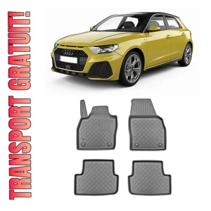 Audi A1 Gb, Hatchback, Din 07.2018 - Prezent , Set Covorase Auto Tip Tavita Premium 3D, din cauciuc