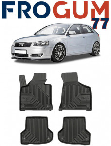 Audi A3 8P Din 05.2003 - 01.2013, Hatchback , Set Covorase Auto Tip Tavita Premium 3D, din cauciuc accesorii pentru autoturismul tau - masina v165508