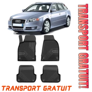 Audi A4 B7 Din 11.2004 - 03.2008, Combi , Set Covorase Auto Tip Tavita Premium 3D, din cauciuc