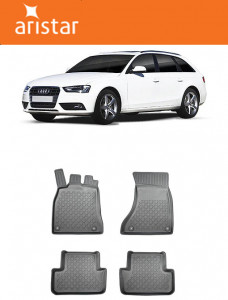 Audi A4 B8, Combi, Din 04.2008 - 10.2015 , Set Covorase Auto Tip Tavita Premium 3D, din cauciuc accesorii pentru autoturismul tau - masina v174152