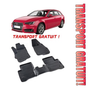 Audi A4 B9 (Typ 8W) 2015-2025 Set 4 covorase auto din cauciuc tip tavita premium line 3D - Transport Gratuit!