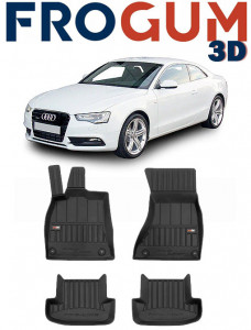 Audi A5 8T3 Din 01.2008 - 09.2016, Coupe , Set Covorase Auto Tip Tavita Premium 3D, din cauciuc accesorii pentru autoturismul tau - masina v164822
