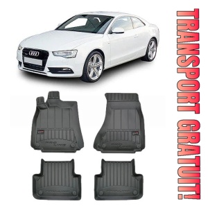 Audi A5 8Ta, Sportback, Din 2009 - 09.2016 , Set Covorase Auto Tip Tavita Premium 3D, din cauciuc
