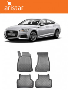Audi A5 F5, Coupe, Din 10.2016 - Prezent , Set Covorase Auto Tip Tavita Premium 3D, din cauciuc accesorii pentru autoturismul tau - masina v174005