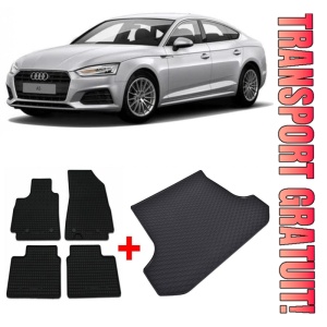 Audi A5 Set Covorase + tavita portbagaj auto Audi A5 II fabricatie 10.2016 - prezent, caroserie sportback