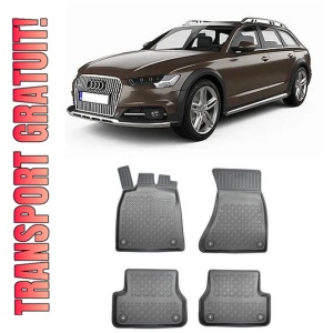 Audi A6 C7, Combi, Din 09.2011 - 08.2018 , Set Covorase Auto Tip Tavita Premium 3D, din cauciuc
