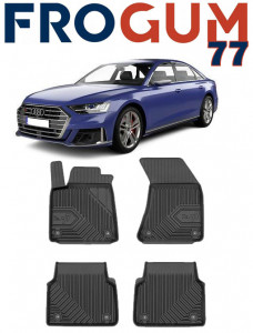Audi A8 D4 Din 01.2010 - 09.2013, Sedan , Set Covorase Auto Tip Tavita Premium 3D, din cauciuc accesorii pentru autoturismul tau - masina v165694