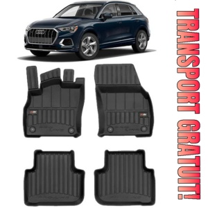 Audi Q3 II Din 08.2018 - Prezent, Suv , Set Covorase Auto Tip Tavita Premium 3D, din cauciuc