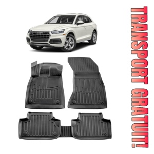 Audi Q5 (Fy) (2016-2025) Set Covorase auto tip tavita din cauciuc Premium Umbrella