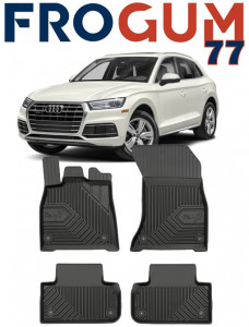 Audi Q5 Fy Din 01.2017 - Prezent, Suv , Set Covorase Auto Tip Tavita Premium 3D, din cauciuc accesorii pentru autoturismul tau - masina v165481