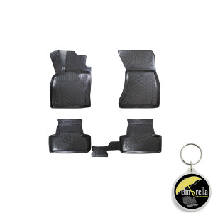 Audi Q5 (Typ 8R) I 2008-2017 Set 4 covorase auto din cauciuc tip tavita premium line 3D accesorii pentru autoturismul tau - masina v242182