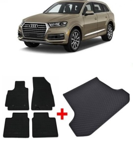 Audi Q7 4M din 06.2015 - Prezent Suv *1 , Set Covorase + tavita portbagaj auto - Img 2