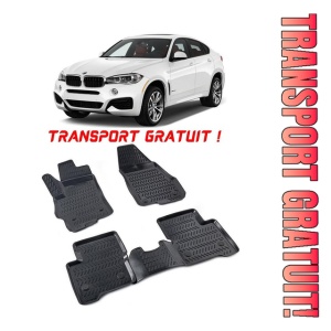 Bmw II X6 F16 2015-2020 Set 4 covorase auto din cauciuc tip tavita premium line 3D - Transport Gratuit!