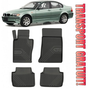 Bmw Seria 3 E46 Din 1998 - 02.2005, Sedan, X-DrIVe , Set Covorase Auto Tip Tavita Premium 3D, din cauciuc