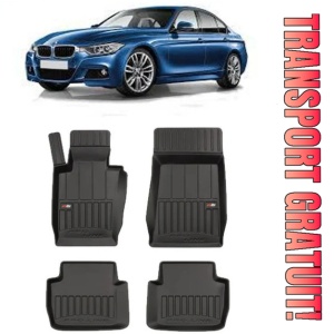 Bmw Seria 3 E46 Din 1998 - 08.2005, Combi, X-DrIVe , Set Covorase Auto Tip Tavita Premium 3D, din cauciuc