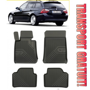 Bmw Seria 3 E91 Din 09.2005 - 11.2012, Combi , Set Covorase Auto Tip Tavita Premium 3D, din cauciuc