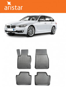 Bmw Seria 3 F31, Combi, Din 12.2012 - 02.2019 , Set Covorase Auto Tip Tavita Premium 3D, din cauciuc accesorii pentru autoturismul tau - masina v173484