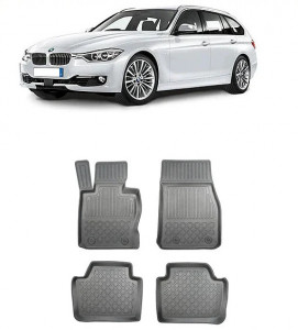 Bmw Seria 3 F31, Combi, Din 12.2012 - 02.2019 , Set Covorase Auto Tip Tavita Premium 3D, din cauciuc accesorii pentru autoturismul tau - masina v173485
