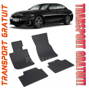 Bmw Seria 3 G20, Sedan, fabricat din 03.2019 - Prezent, set covorase auto dedicate, din cauciuc 100% Premium