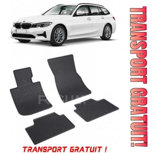 Bmw Seria 3 G21, Combi, fabricat din 06.2019 - Prezent, set covorase auto dedicate, din cauciuc 100% Premium - Transport Gratuit