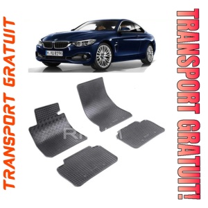 Bmw Seria 4 F36, Gran Coupe, fabricat din 07.2014 - Prezent, set covorase auto dedicate, din cauciuc 100% Premium