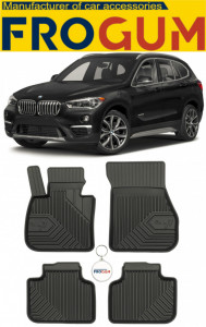 Bmw X1 F48 Phev Din 03.2020 - Prezent, Suv , Set Covorase Auto Tip Tavita Premium 3D, din cauciuc accesorii pentru autoturismul tau - masina v165249