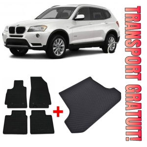 Bmw X3 F25 Suv din 11.2010 - 10.2017 *3, Set Covorase + tavita portbagaj auto