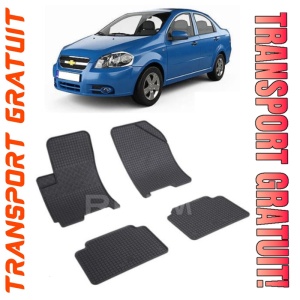 ChEVrolet Aveo T250, Hatchback, fabricat din 2006 - 2011, set covorase auto dedicate, din cauciuc 100% Premium
