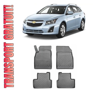 Chevrolet Cruze, Combi, Din 09.2012 - 2016 , Set Covorase Auto Tip Tavita Premium 3D, din cauciuc