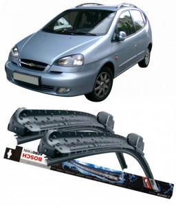 Chevrolet Rezzo Set 2 stergatoare parbriz Bosch Bosch Aerotwin 60 cm/45 cm compatibile cu Chevrolet Rezzo Mpv (U100) din 2005-2009 (60 cm / 45 cm) accesorii pentru autoturismul tau - masina v128012