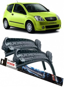 Citroen C2 Set 2 stergatoare parbriz Bosch Bosch Aerotwin 60 cm/45 cm compatibile cu Citroen C2 (Jm_) din 2003-2012 (60 cm / 45 cm) accesorii pentru autoturismul tau - masina v136239