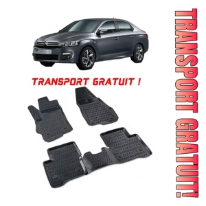 Citroen C3 II 2009-2016 Set 4 covorase auto din cauciuc tip tavita premium line 3D - Transport Gratuit!