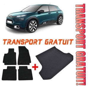 Citroen C4 Cactus II Suv din 04.2018 - 11.2020 *1, Set Covorase + tavita portbagaj auto