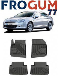Citroen C5 II Din 2008 - 05.2017, Sedan , Set Covorase Auto Tip Tavita Premium 3D, din cauciuc accesorii pentru autoturismul tau - masina v165105