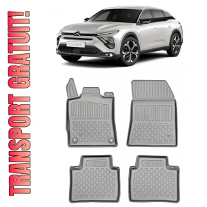 Citroen C5 X Din 05.2022 - Prezent, Suv , Set Covorase Auto Tip Tavita Premium 3D, din cauciuc