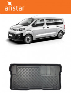 Citroen Jumpy III Spacetourer Van din 01.2016 - Prezent, Tavita Pentru Portbagaj Lux Premium Dedicata, Ampatament L2 Mediu In Spatele Randului 3 *2 accesorii pentru autoturismul tau - masina v188757