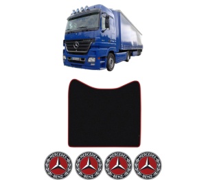 Covoras Camion Tir MERCEDES-BENZ ACTROS MP2 / MP3 din 2002-2009, Auto, 4x Stickere auto cu MERCEDES-BENZ