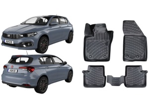 Covorase auto Fiat Tipo hatckback 2015-2025 set presuri auto tip tavita - Img 2