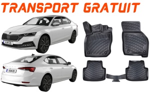 Covorase auto Skoda Octavia IV 2020-2024 Set presuri tip tavita accesorii pentru autoturismul tau - masina v22405