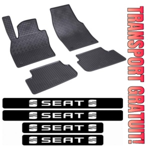 Covorase Seat Arona, SUV, din 06.2017 - prezent si set 4 stickere protectie praguri Seat