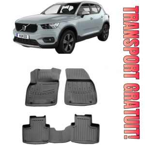 Covorase Volvo Xc40 din 2017-2024 Set presuri auto tip tavita
